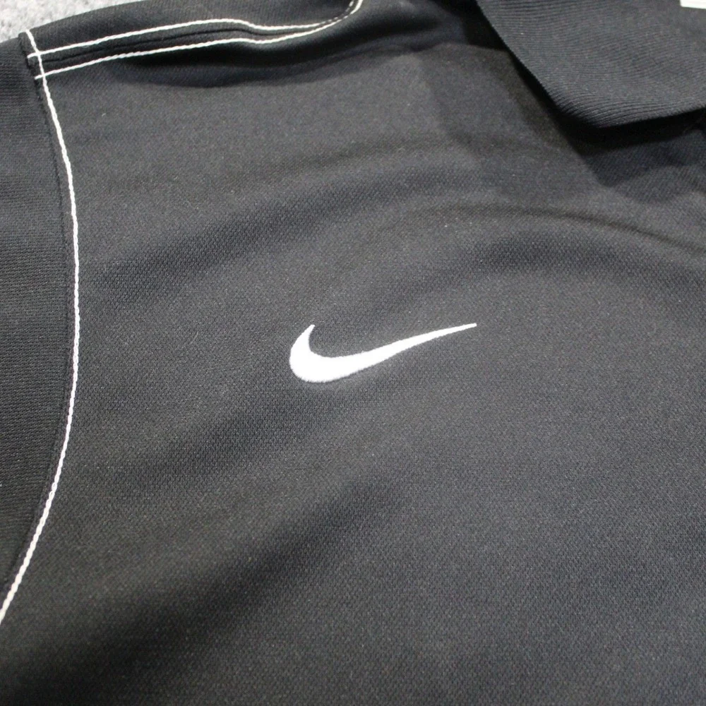 Nike Golf‎ Dri Fit Black Polo Shirt Jack Daniels Men's Medium